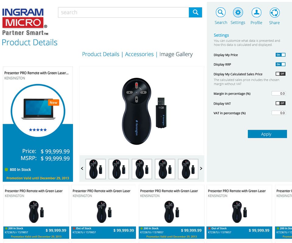 Ingram App Product Search